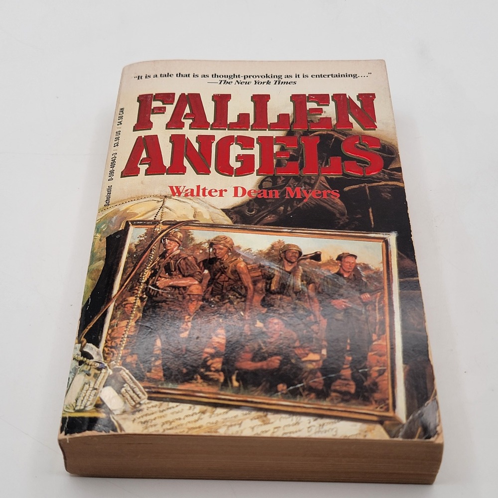Walter Dean Myers Fallen Angels Paperback Scholastic Vietnam War Novel Good